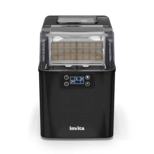 Encontraproduto.com.br - Máquina Gelo Invita 20Kg Preto 110V I-IM-FS-20-PT-1HIA