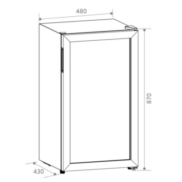 Encontraproduto.com.br - Adega Invita 34 Garrafas Inox 110v I-cv-1fs-34-xv-1ata
