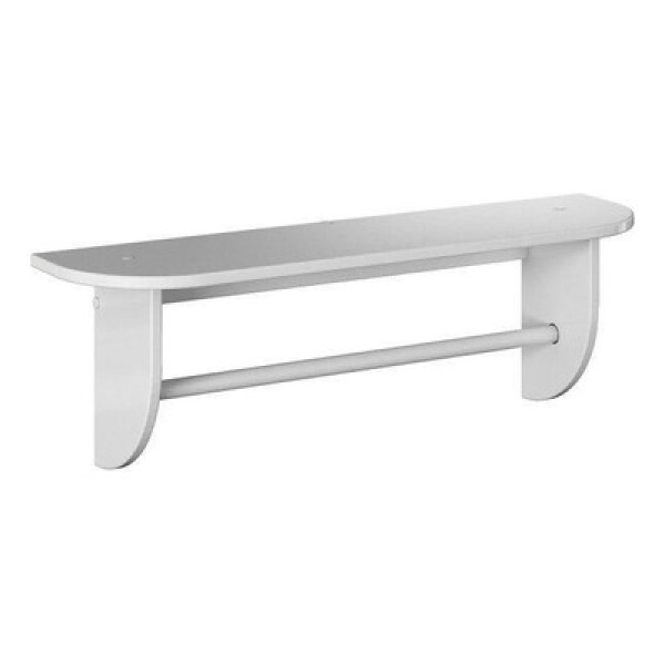 Encontraproduto.com.br - Prateleira com Suporte em MDF Peroba - Branco