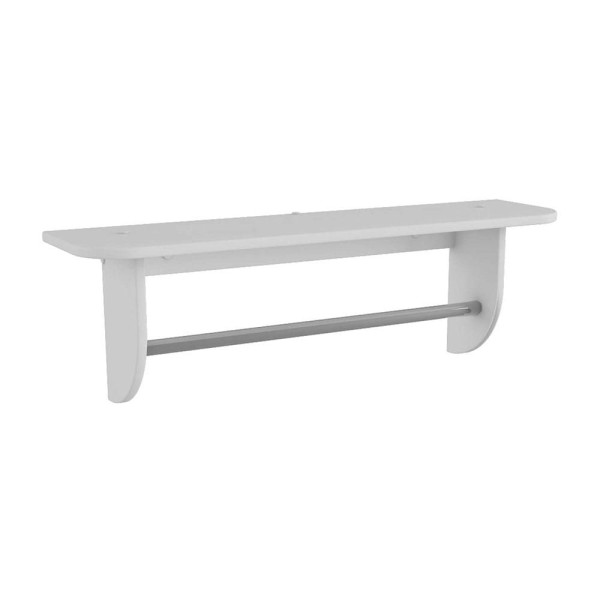Encontraproduto.com.br - Prateleira com Suporte em MDF Peroba - Branco