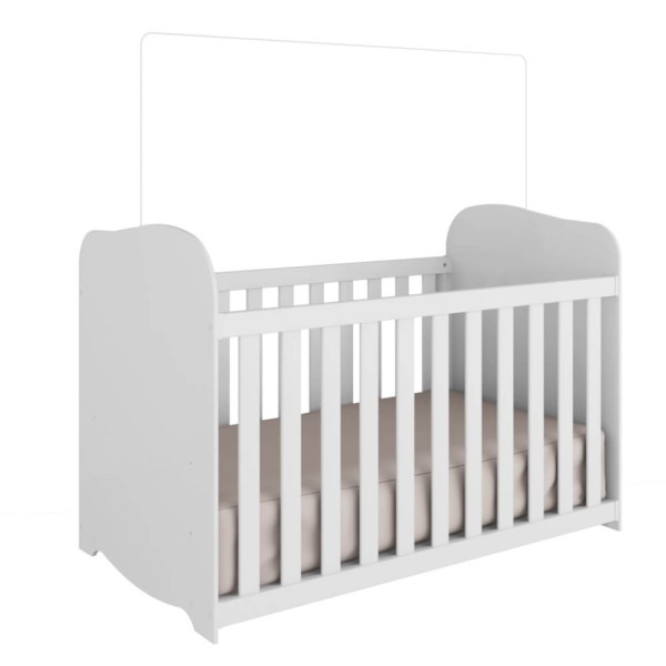 Encontraproduto.com.br - Berço Peroba Uli com 3 opções de altura - Branco