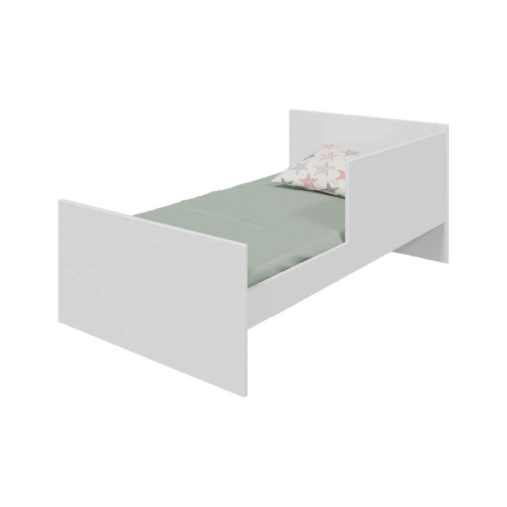 Encontraproduto.com.br - Berço Peroba Guti Retrô 5 em 1 - Branco/Amêndoa