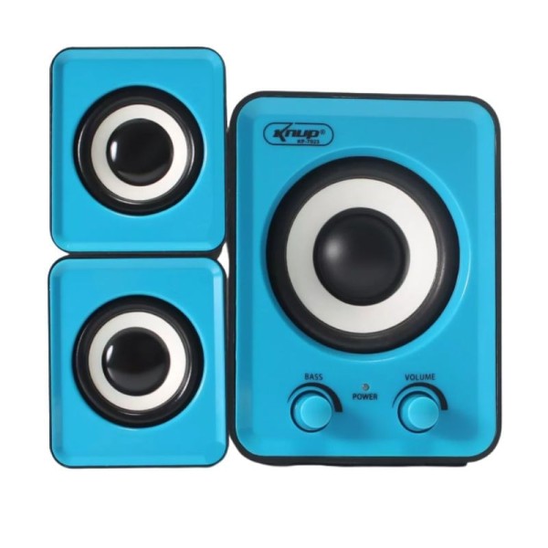 Encontraproduto.com.br - Caixa de Som Portatil 2.1 com Subwoofer USB P2 PC TV Celular Notebook 12W Rms