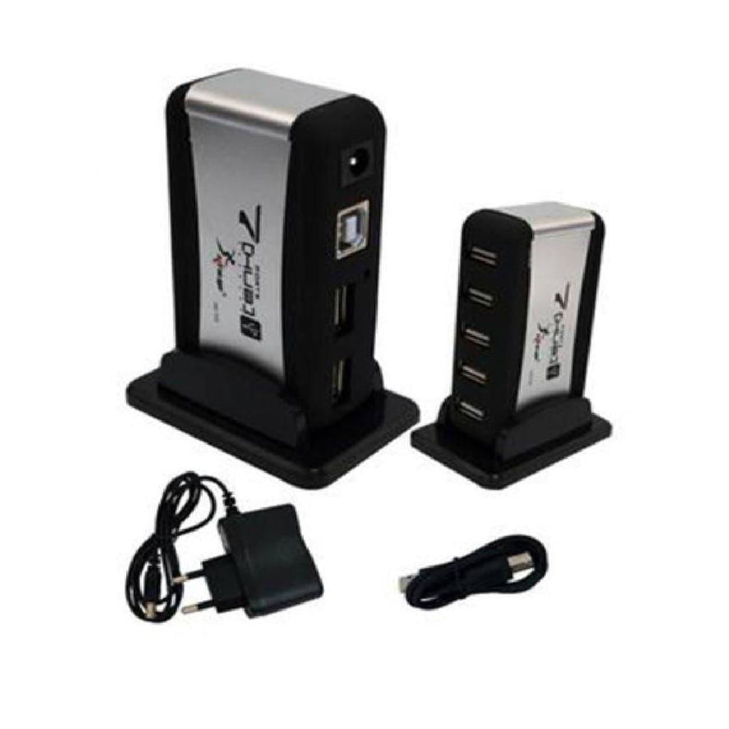 Hub 7 Portas USB 2.0 com Fonte Cirilo Cabos