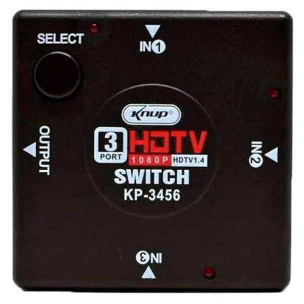 Encontraproduto.com.br - Switch Hdmi 3 Entrada 1 Saida Xc-hub-hdmi