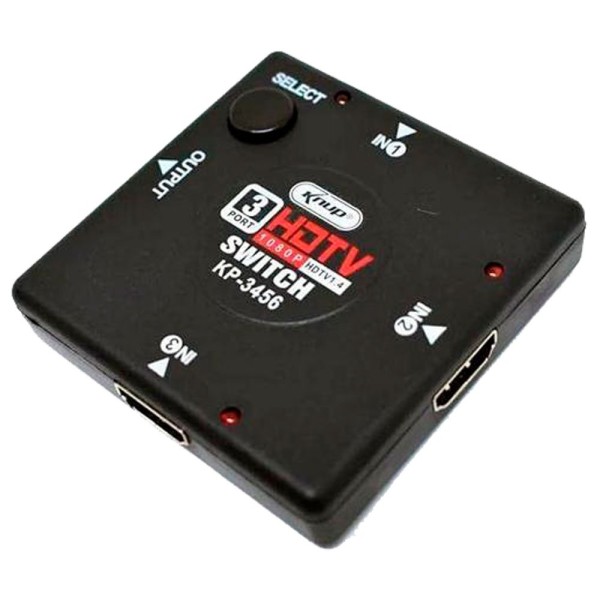 Encontraproduto.com.br - Switch Hdmi 3 Entrada 1 Saida Xc-hub-hdmi