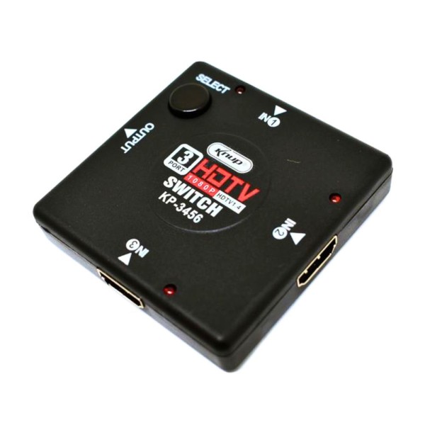 Encontraproduto.com.br - Switch Hdmi 3 Entrada 1 Saida Xc-hub-hdmi
