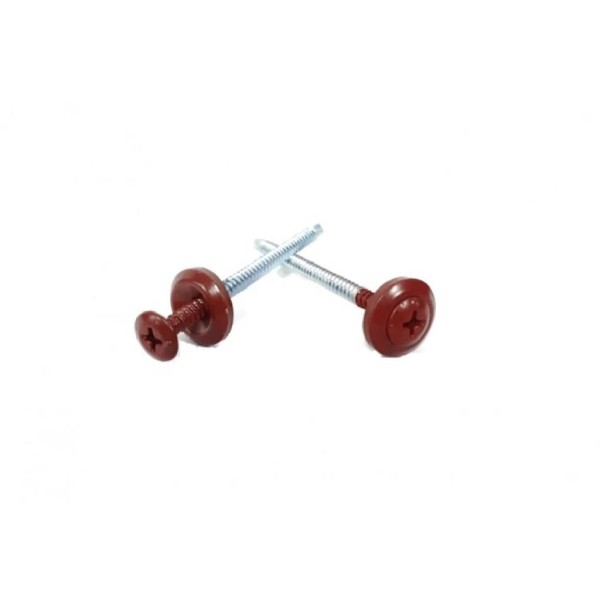Encontraproduto.com.br - Parafuso para Telha com 18 peças Vermelho/Marrom Onduline