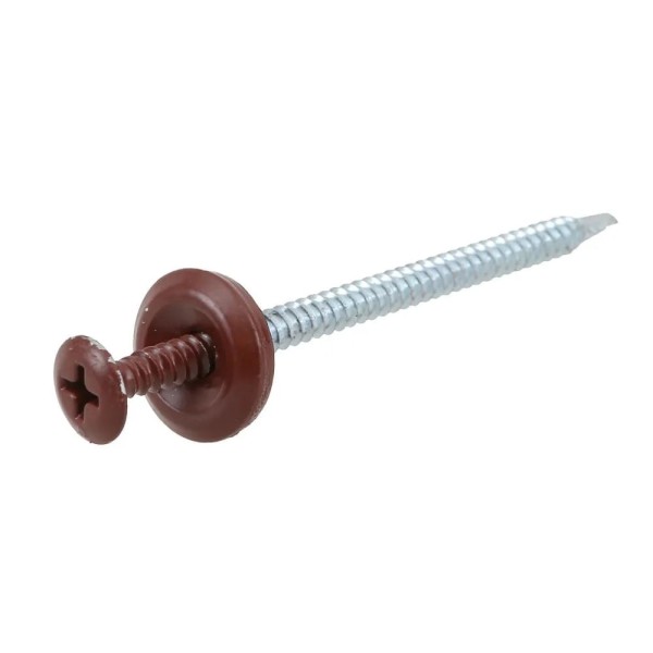 Encontraproduto.com.br - Parafuso para Telha com 18 peças Vermelho/Marrom Onduline