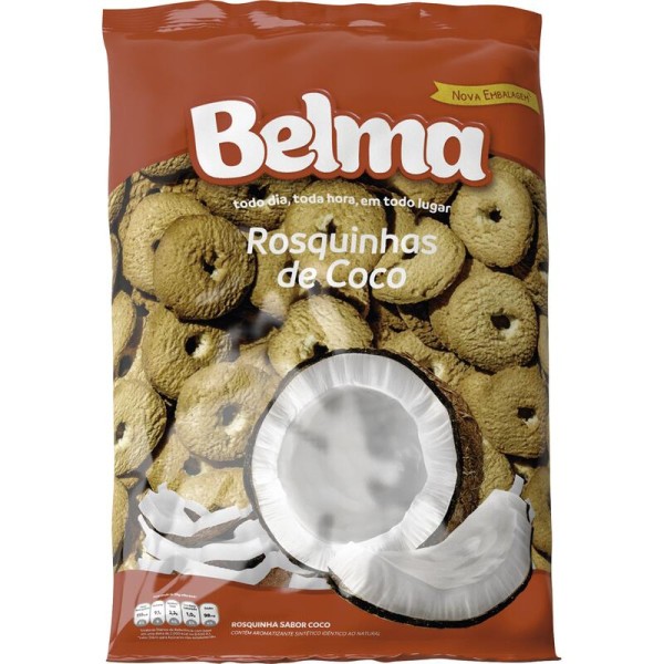 Encontraproduto.com.br - Biscoito Rosquinha Belma Coco Pacote com 600g