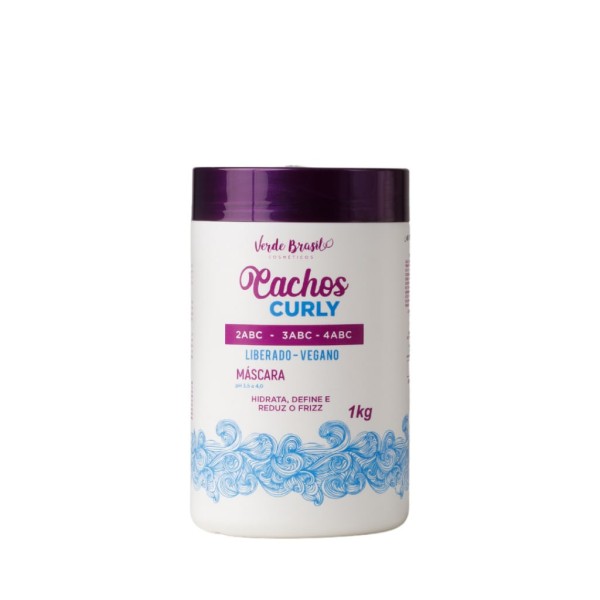 Encontraproduto.com.br - Máscara Cachos Curly - Verde Brasil - 1kg