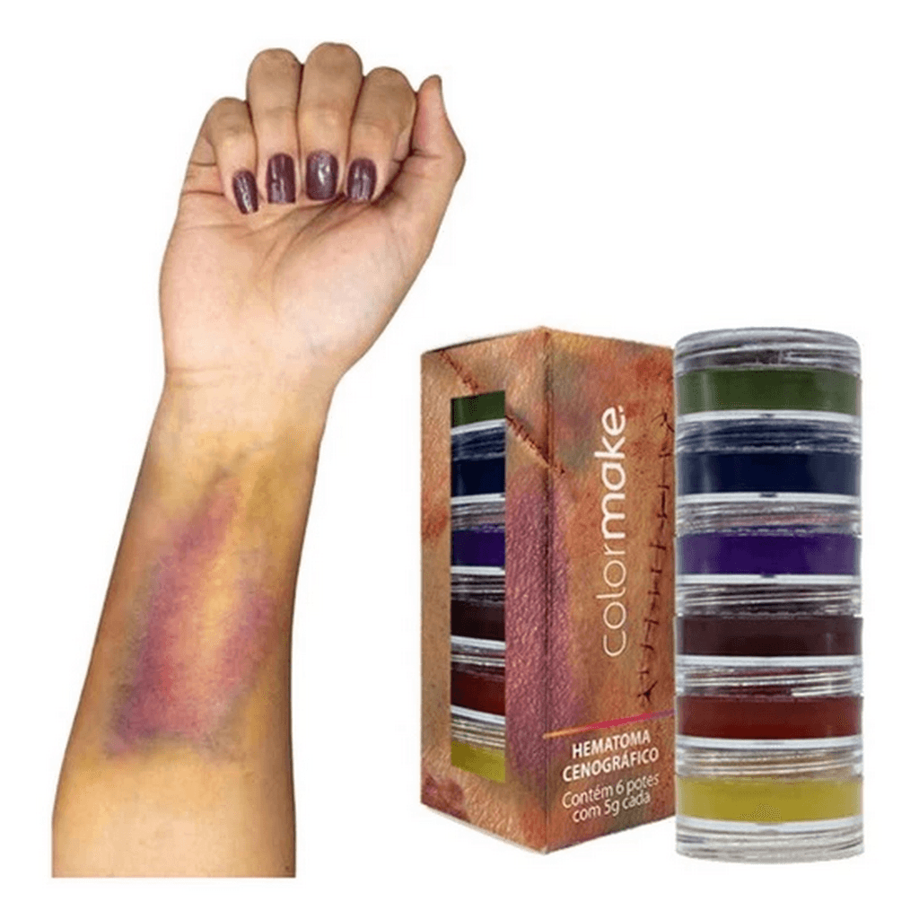 Encontraproduto.com.br - Kit Hematoma Cenografico Com 6 Cores vegano halloween