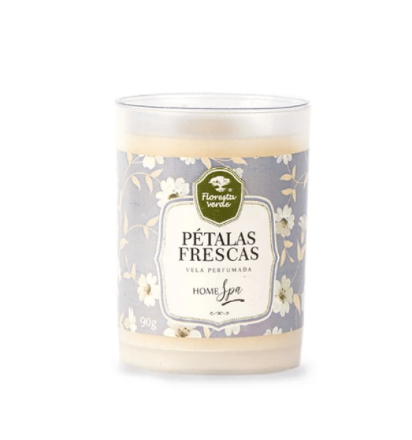 Vela Perfumada Pétalas Frescas 90g - Floresta Verde