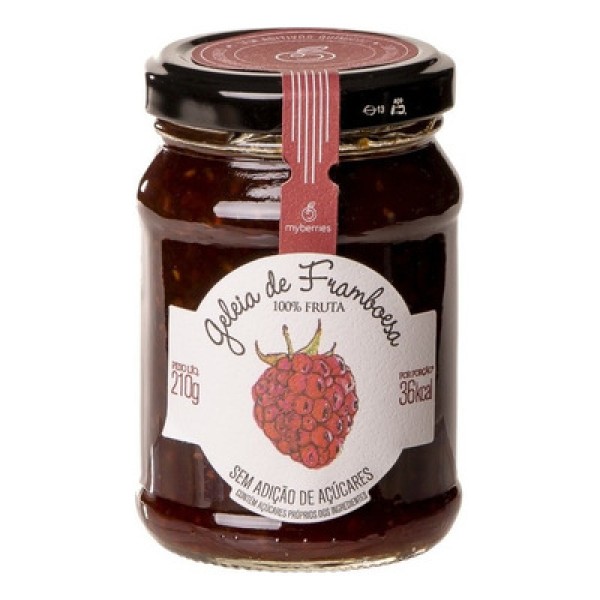 Encontraproduto.com.br - Geleia de Framboesa sem Açúcar Myberries 210g