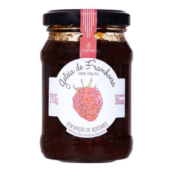 Encontraproduto.com.br - Geleia de Framboesa sem Açúcar Myberries 210g