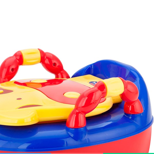Encontraproduto.com.br - Troninho Infantil Fazenda Musical Assento Anatômico Com Tampa Vaquinha Colorida Prime Baby