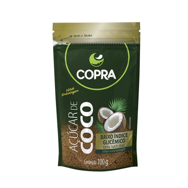 Encontraproduto.com.br - Açúcar de Coco Copra Sachê 100g