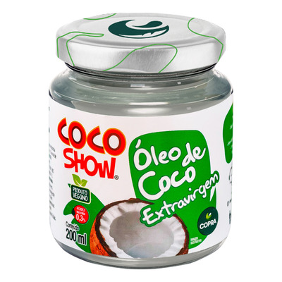 Óleo de Coco Extra Virgem Coco Show Vidro 200ml