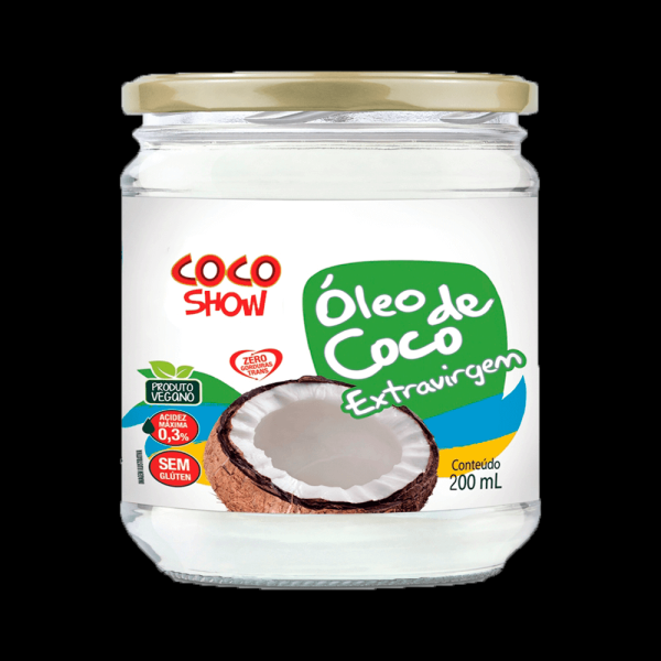 Encontraproduto.com.br - Óleo de Coco Extra Virgem Coco Show Vidro 200ml