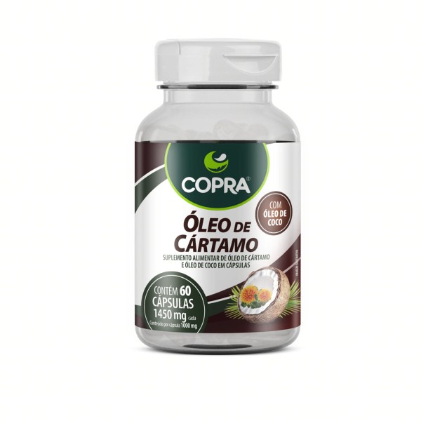 Encontraproduto.com.br - Suplemento Alimentar Óleo Coco Cartamo Copra 60 cp