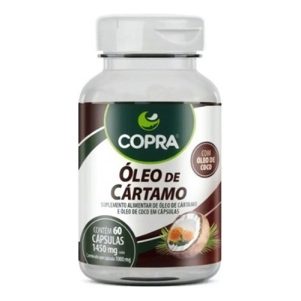Encontraproduto.com.br - Suplemento Alimentar Óleo Coco Cartamo Copra 60 cp