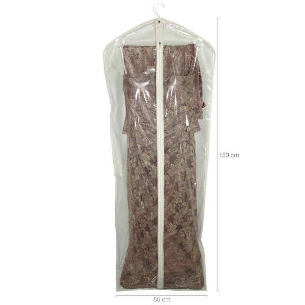Encontraproduto.com.br - Capa De Vestido Para Festa 150cm Capa Para Vestido Com Zíper