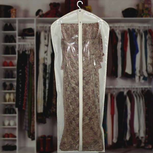 Encontraproduto.com.br - Capa De Vestido Para Festa 150cm Capa Para Vestido Com Zíper