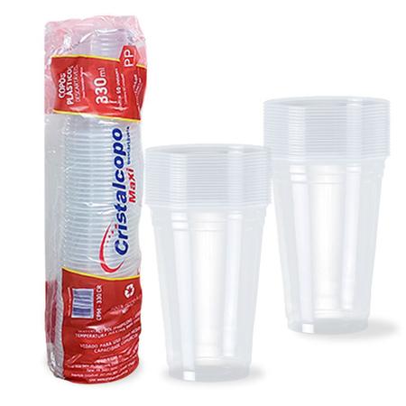 Encontraproduto.com.br - Copo Plástico Cristalcopo Transparente 330ml Com 50 Unidades