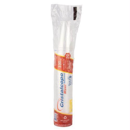 Encontraproduto.com.br - Copo Plástico Cristalcopo Transparente 330ml Com 50 Unidades