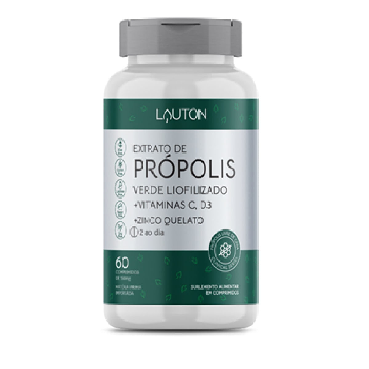 Extrato de Própolis Verde Lauton Nutrition 60 Cápsulas
