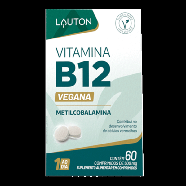 Encontraproduto.com.br - Vitamina b12 (9,94mcg) 60 Cápsulas - Lauton Nutrition