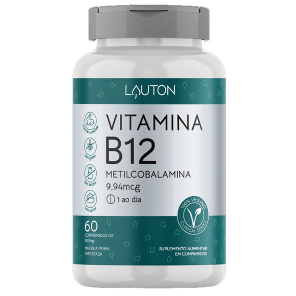 Encontraproduto.com.br - Vitamina b12 (9,94mcg) 60 Cápsulas - Lauton Nutrition
