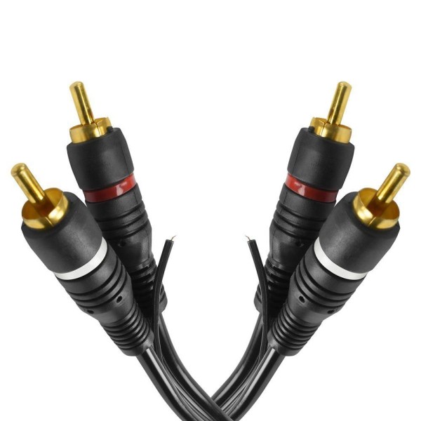 Encontraproduto.com.br - Cabo de Audio EVUS Standard C-017 GOLD 2RCA+2RCA Macho 1,5M