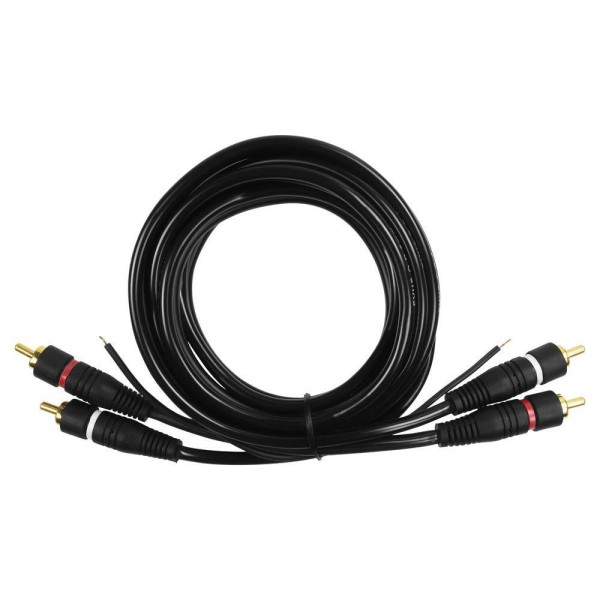 Encontraproduto.com.br - Cabo de Audio EVUS Standard C-017 GOLD 2RCA+2RCA Macho 1,5M