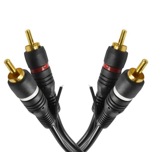 Encontraproduto.com.br - Cabo de Audio EVUS Standard C-017 GOLD 2RCA+2RCA Macho 1,5M
