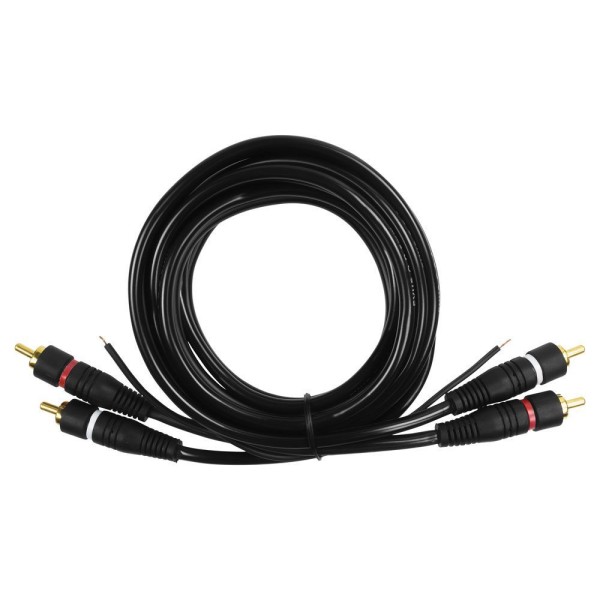 Encontraproduto.com.br - Cabo de Audio EVUS Standard C-017 GOLD 2RCA+2RCA Macho 1,5M