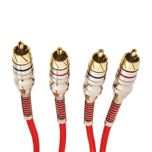 Encontraproduto.com.br - Cabo RCA EVUS 2 RCA + 2 RCA Macho Stereo Premium 3 Metros C-029