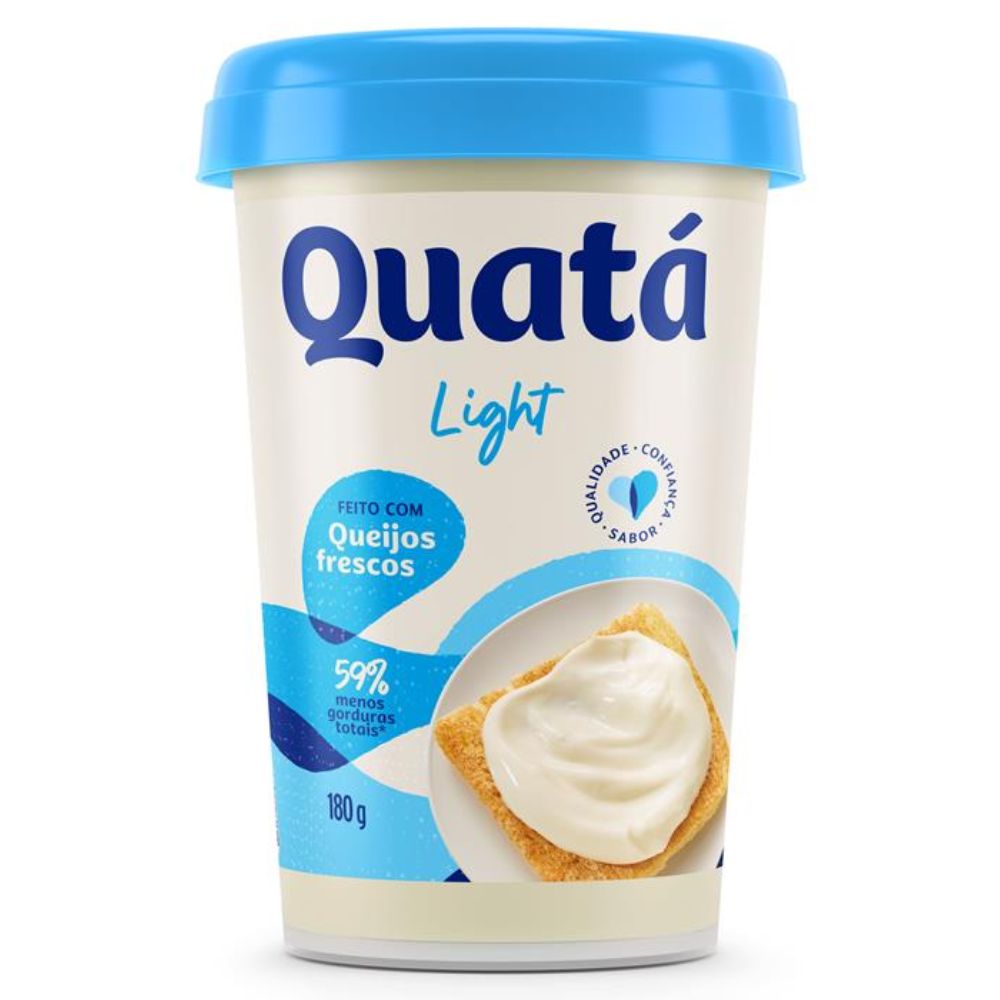Encontraproduto.com.br - Creme de Queijo Quatá Light 180g