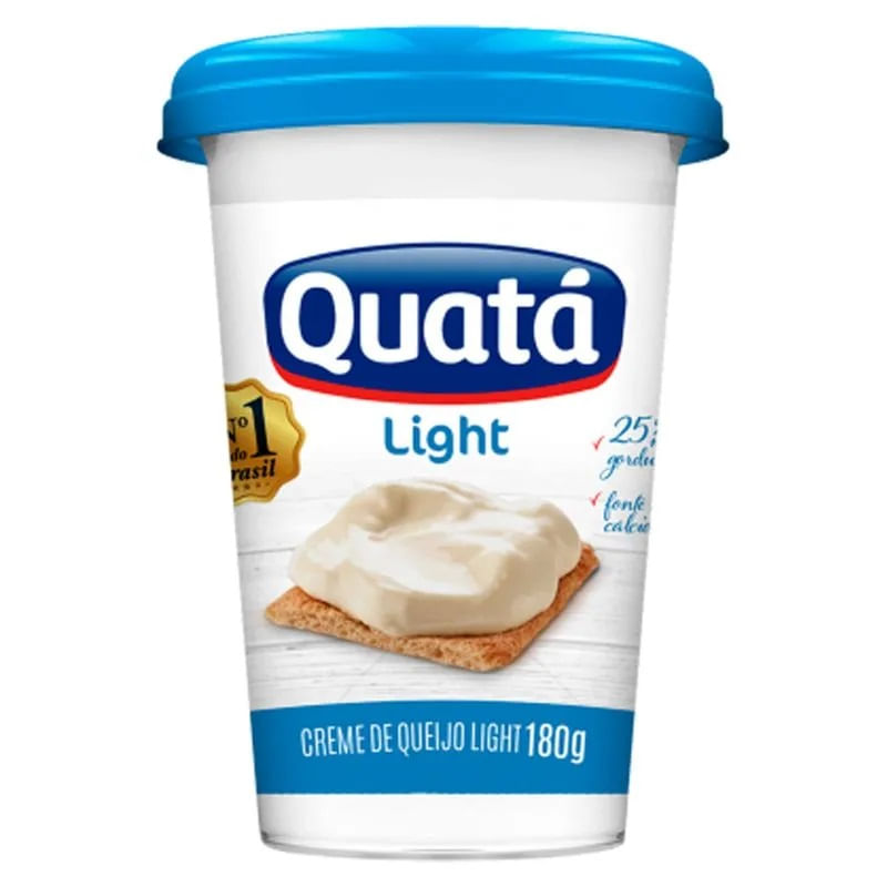 Encontraproduto.com.br - Creme de Queijo Quatá Light 180g