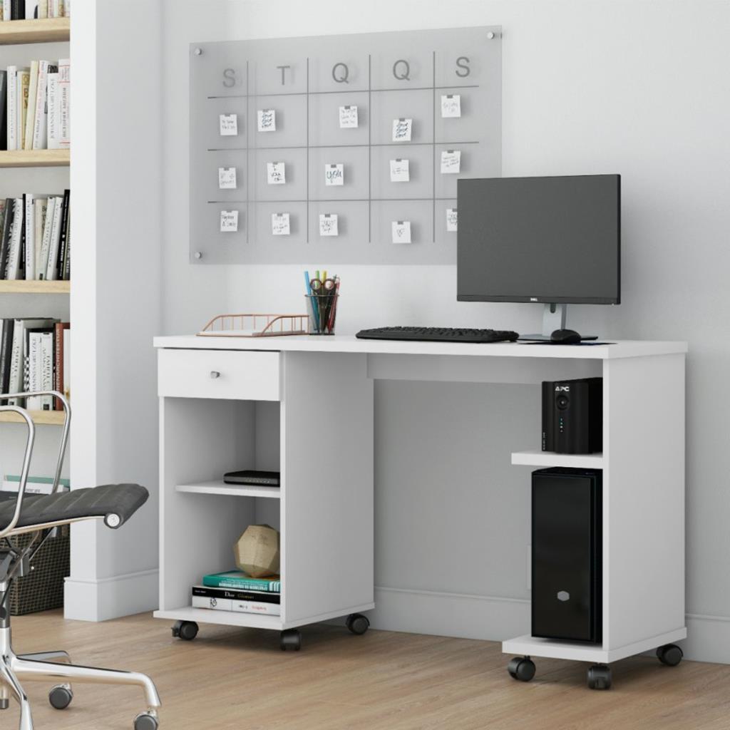 Mesa para Computador 1 Gaveta com Nichos Million Patrimar
