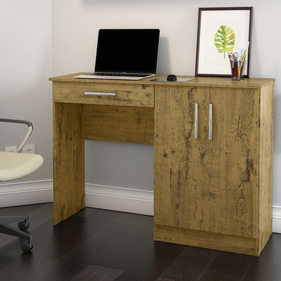 Encontraproduto.com.br - Mesa Computador Com Portas E Gavetas Space Nature - Patrimar