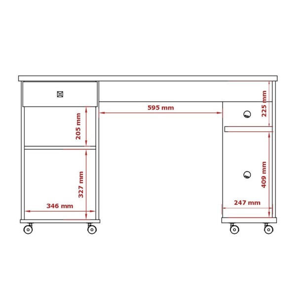 Encontraproduto.com.br - Mesa para Computador Million 1,25m