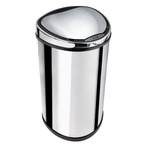 Encontraproduto.com.br - Lixeira Automática Bionox 25 Litros Aço Inox Biovis