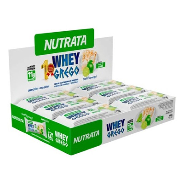 Whey Grego Nutrata Barra Torta de Limão 40g
