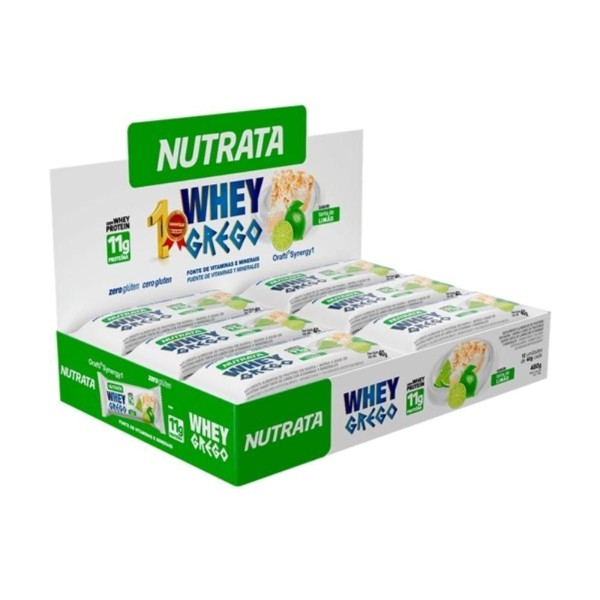Encontraproduto.com.br - Suplemento Whey Grego Bar Nutrata Sabor Torta De Limão 40g