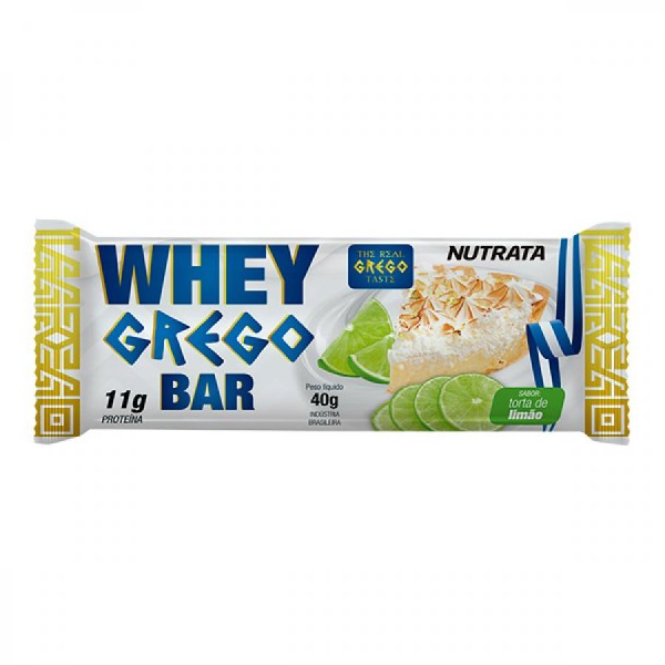 Encontraproduto.com.br - Suplemento Whey Grego Bar Nutrata Sabor Torta De Limão 40g