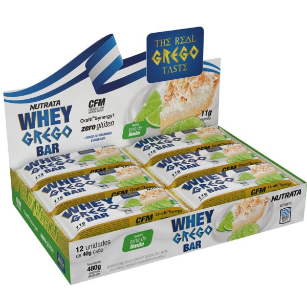 Encontraproduto.com.br - Suplemento Whey Grego Bar Nutrata Sabor Torta De Limão 40g