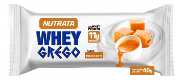 Encontraproduto.com.br - Whey Grego Bar - 1 Unidade de 40g Doce de Leite - Nutrata