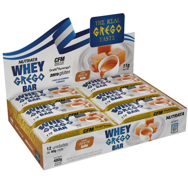 Encontraproduto.com.br - Suplemento Whey Grego Bar Nutrata Sabor Doce De Leite 40g