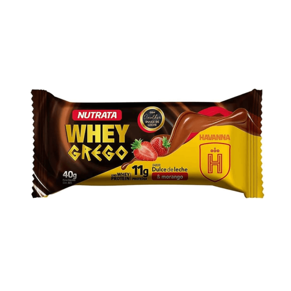 Encontraproduto.com.br - Whey Grego Bar Doce Leite Havana (cx 12un) Nutrata- Original